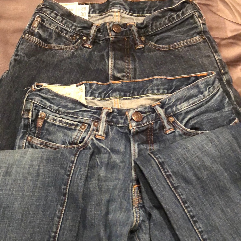 Abercrombie & Fitch Jeans bundle 28W/30L 2prs.